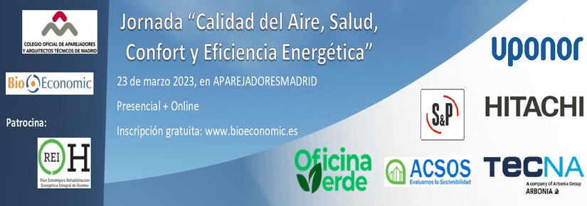 Jornada en Aparejadores Madrid “Calidad del Aire, Salud, Confort y Eficiencia Energética”